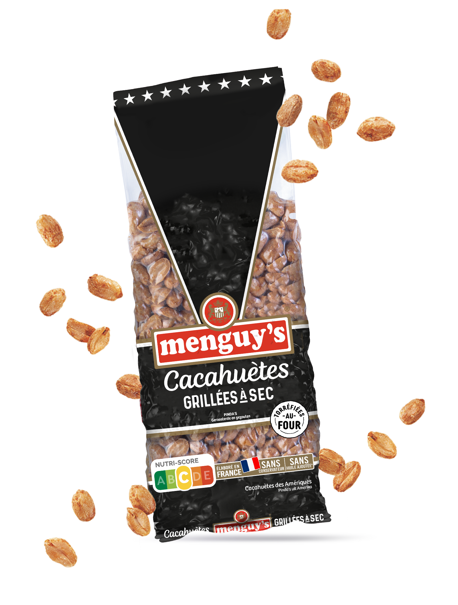 cacahuètes grillées à sec Menguy's