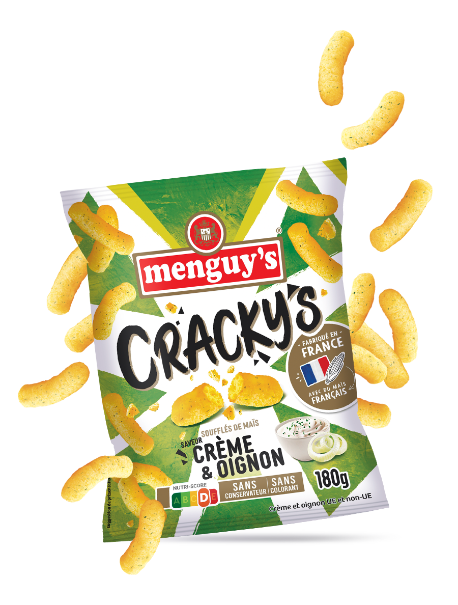  Produit Cracky's soufflé de maïs Crème & Oignon