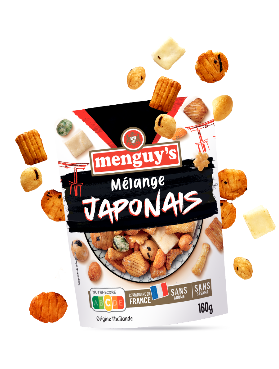 sachet apéritif mélange japonais Menguy's