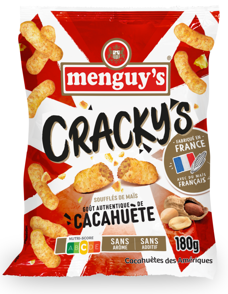 Menguy's Apéro Cracky's cacahuète, soufflés de maïs 180 g