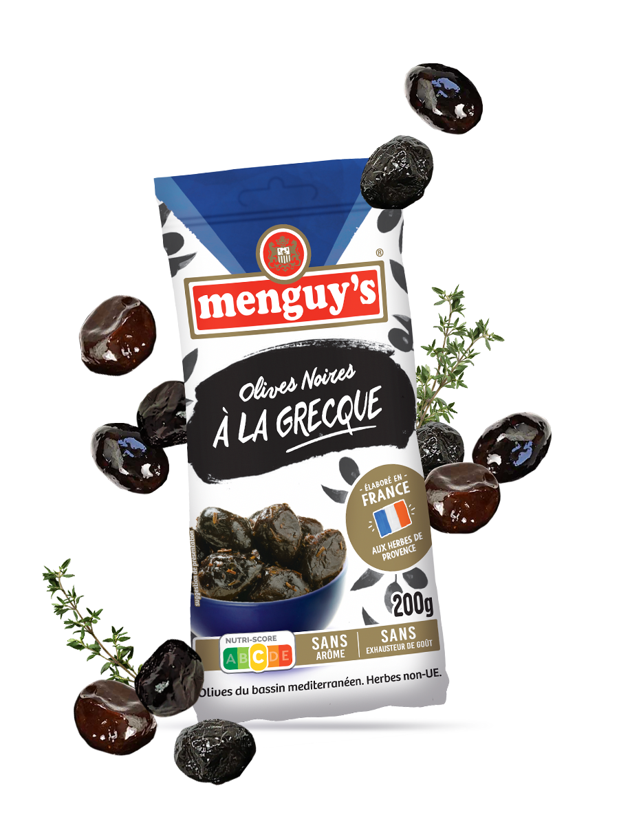 sachet d'olives noires à la grecque Menguy's