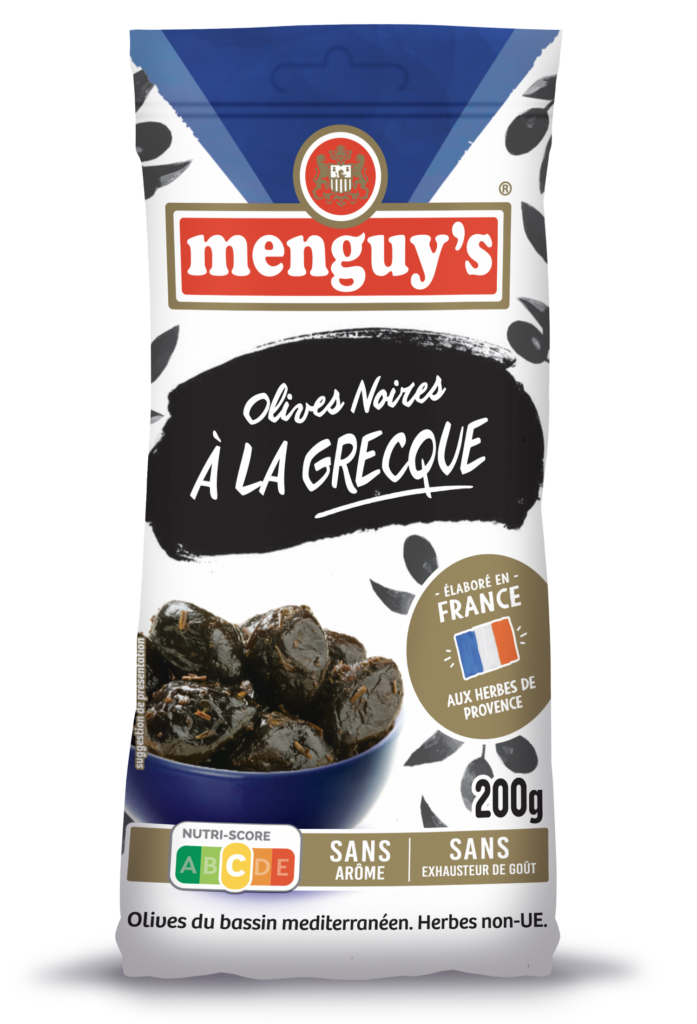Menguy's Apéro olives noires à la grecque aux herbes de Provence
