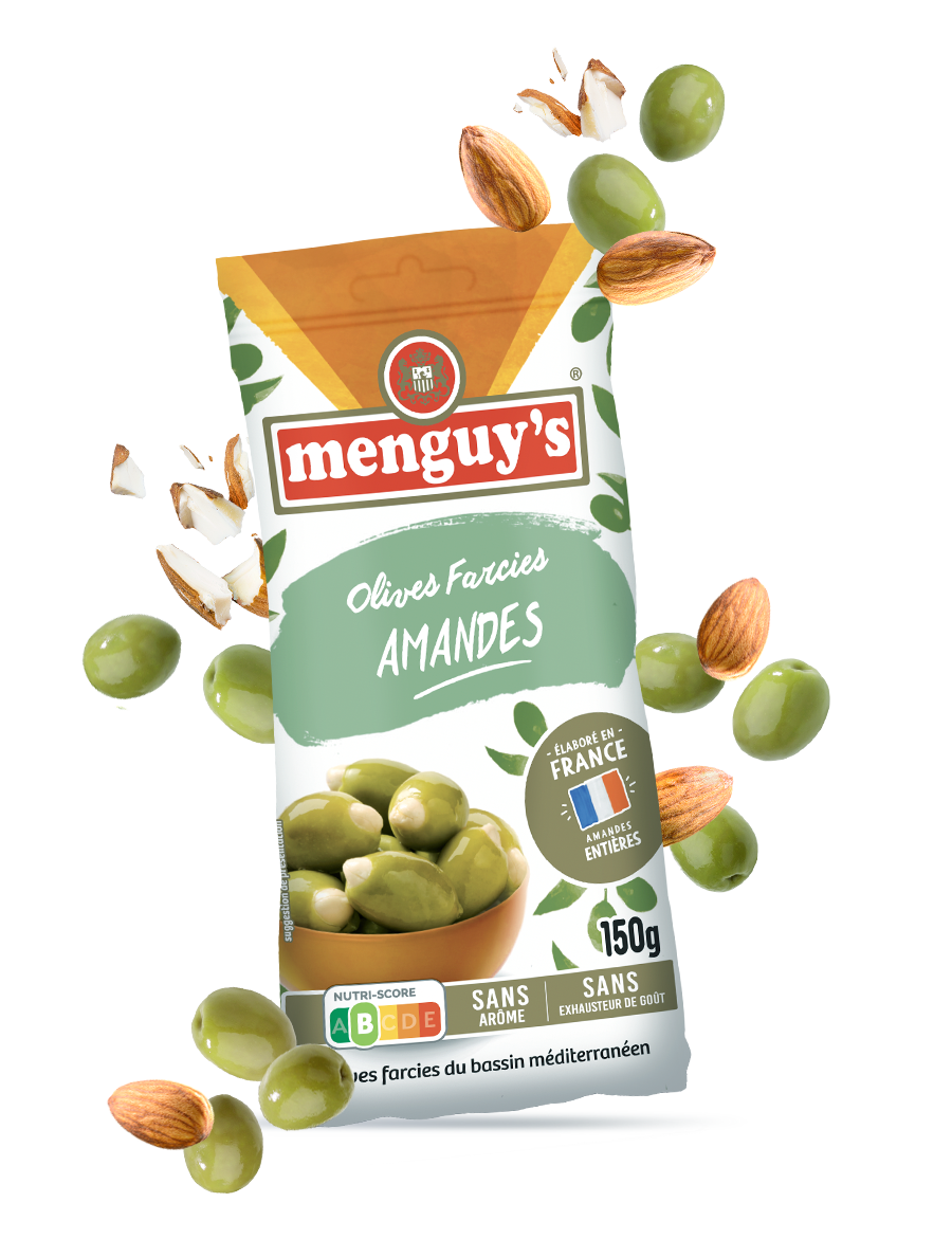 sachet d'olives farcies aux amandes Menguy's