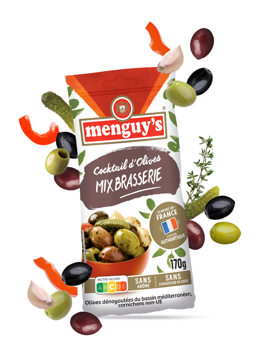 sachet cocktail d'olives mix brasserie Menguy's