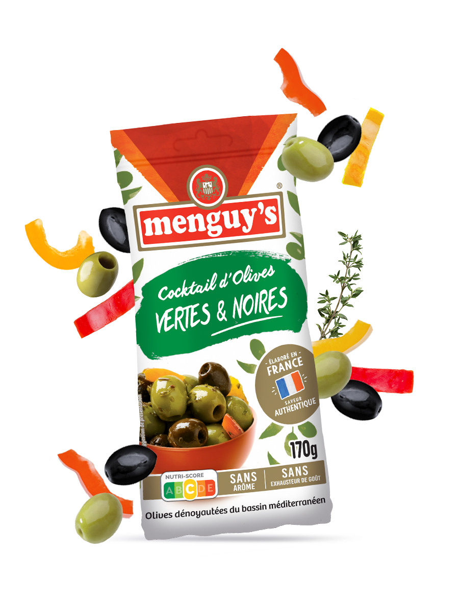 cocktail d'olives vertes et noires Menguy's