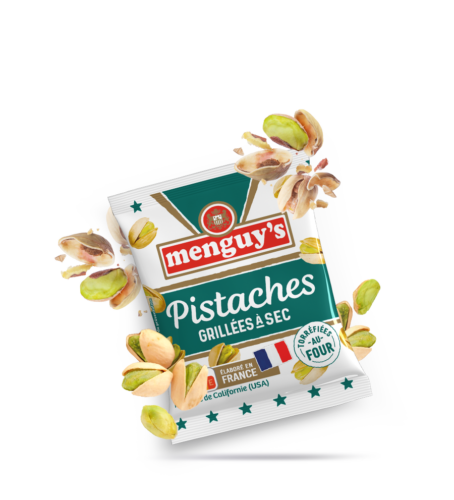 Produit Dry roasted salted pistachios - 25g