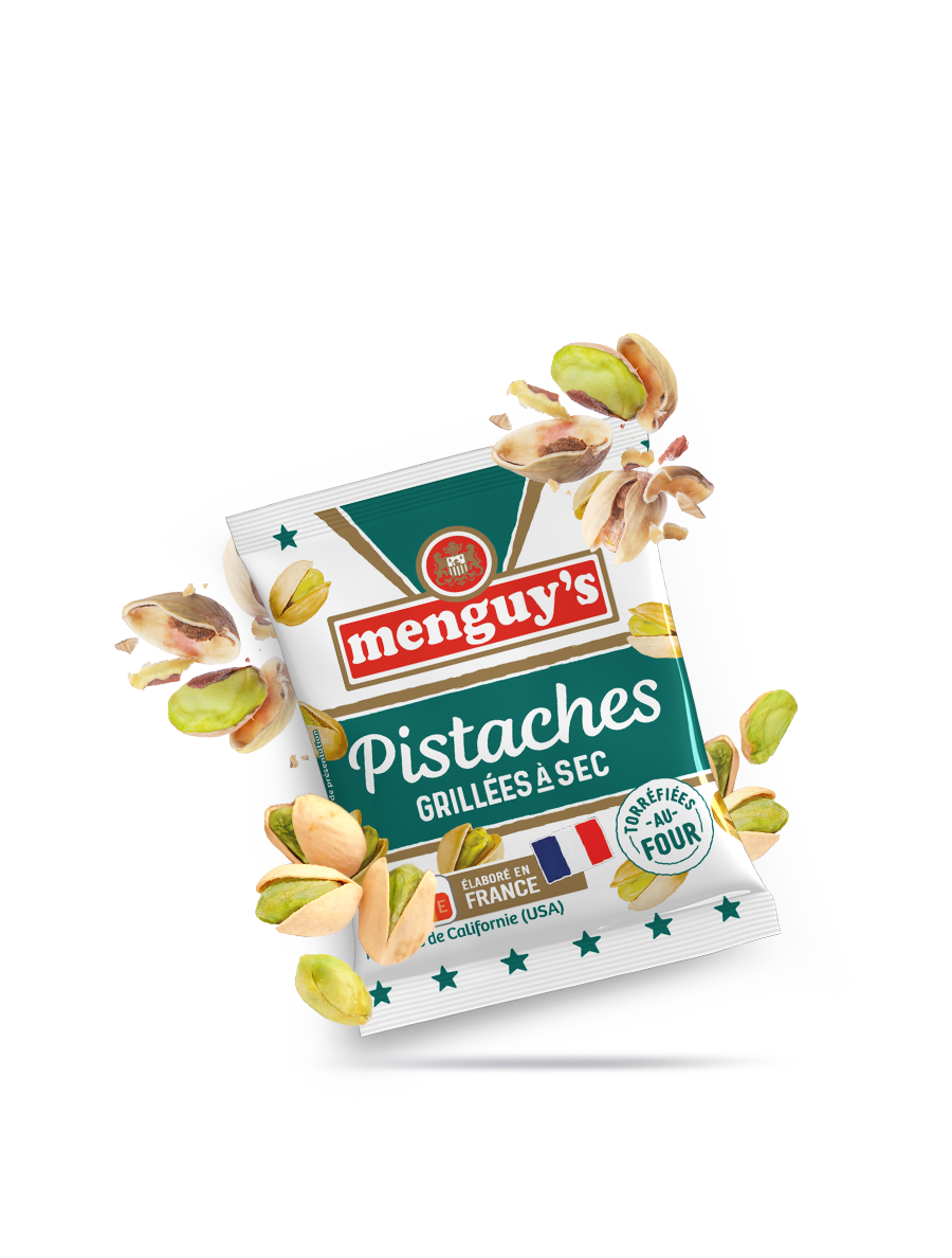 Sachet de pistaches grillées à sec Menguy's