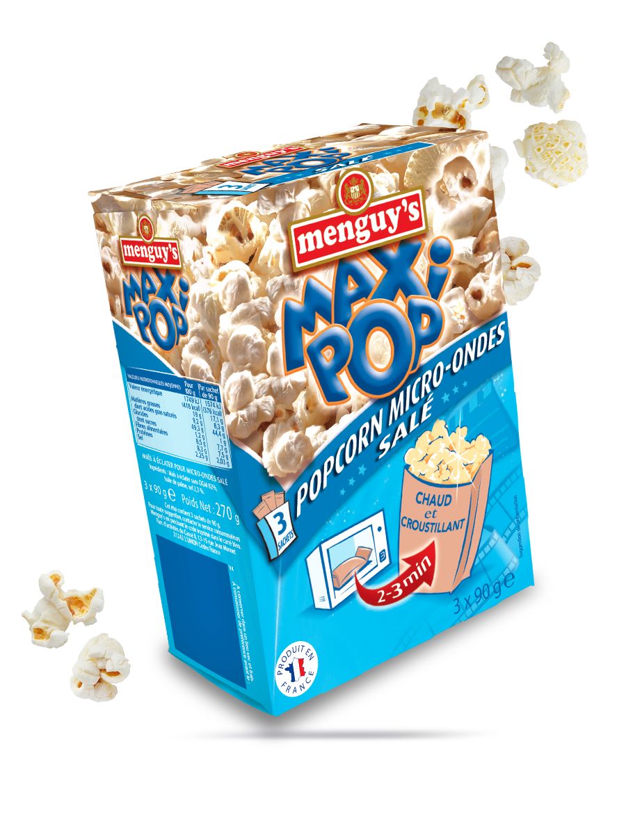 Popcorn micro-ondable salé Menguy's