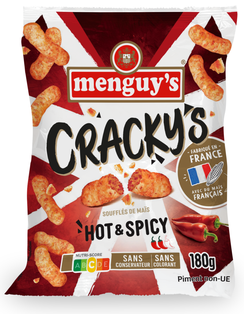Menguy's Cracky's Apéro hot & spicy, soufflés de maïs 180 g