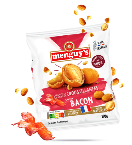 Produit Bacon Coated Peanuts