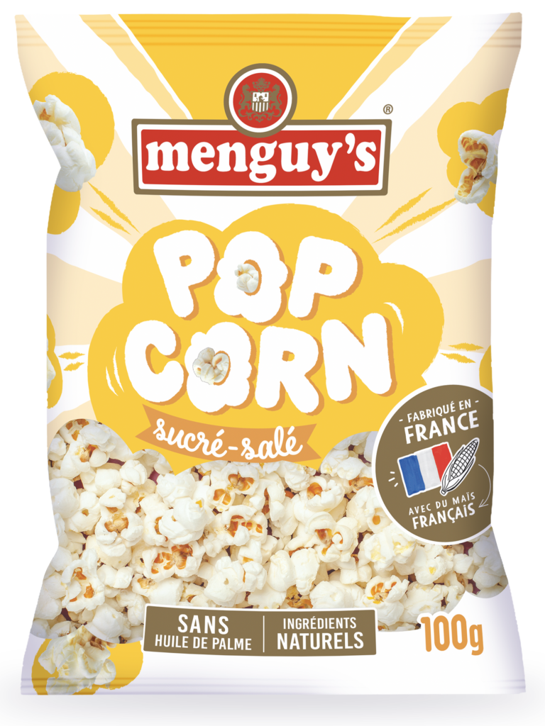 Pop corn sucré-salé Menguy's Apéro, sachet 100 g
