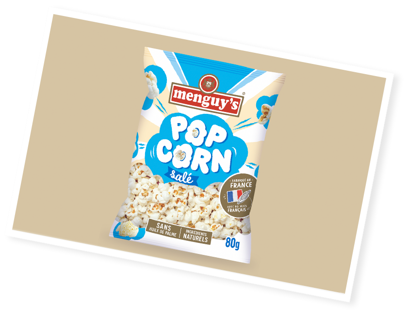 Pop corn éclaté salé Menguy's