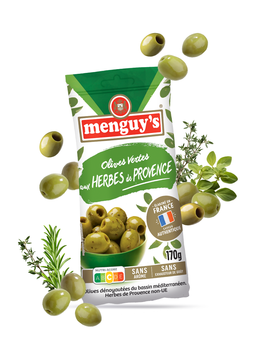  Produit Green olives with Provence herbs