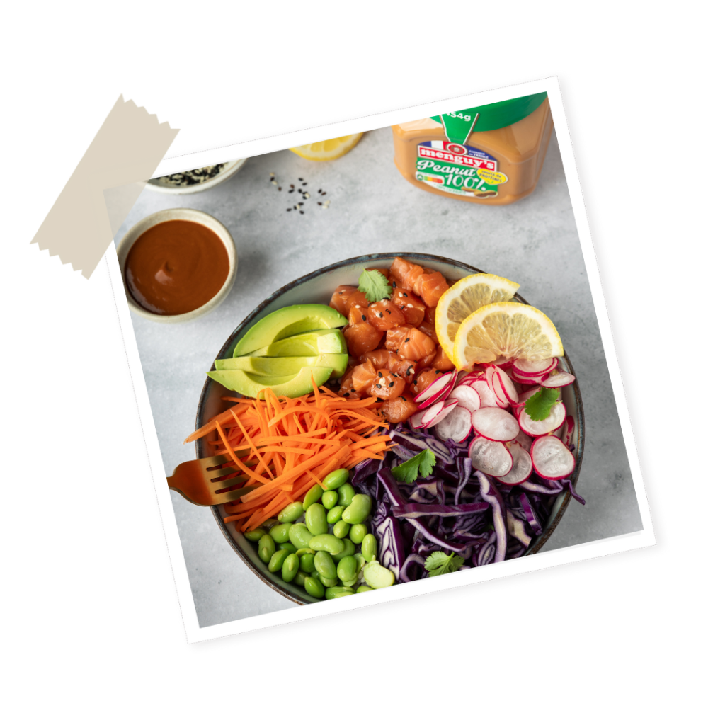 Veggie Bowl with Rice & Peanut Butter Menguy's