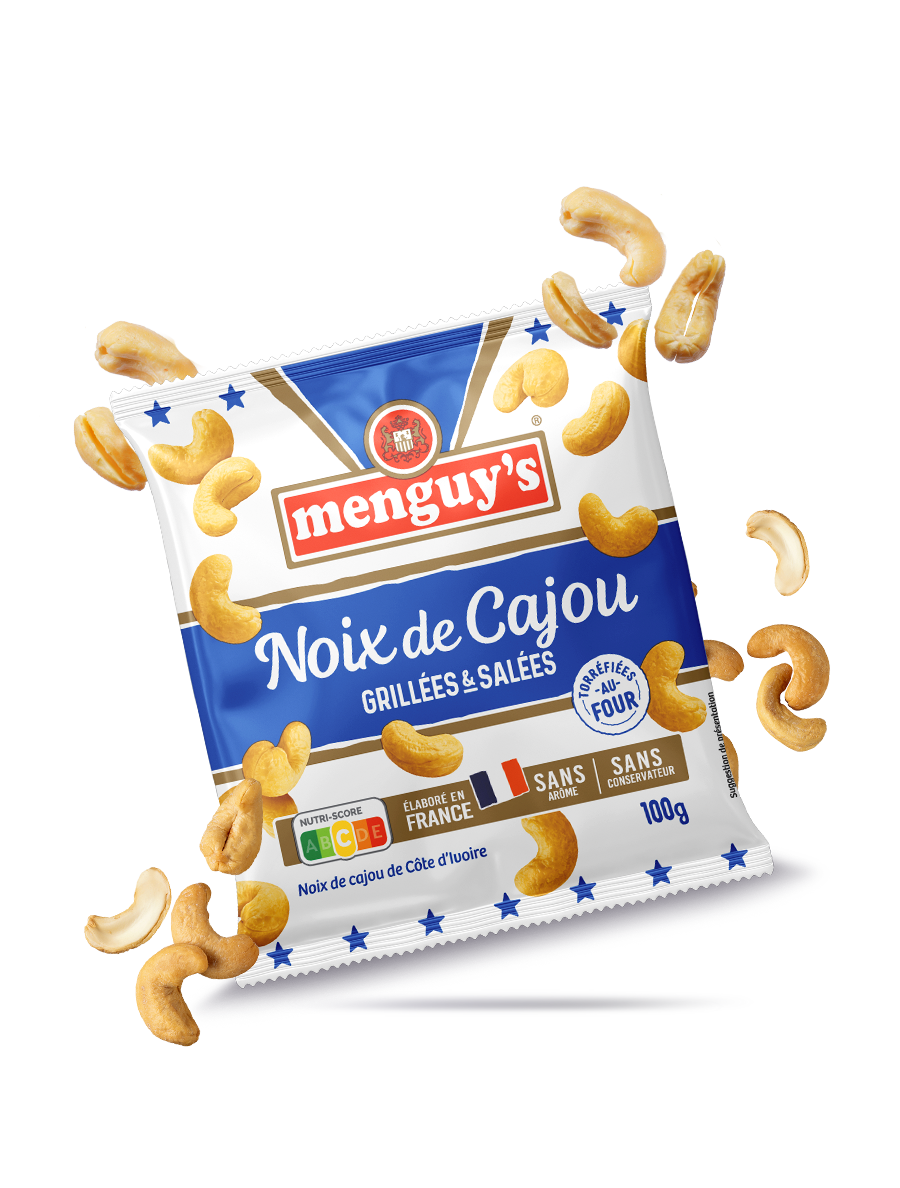 Noix de cajou grillées et salées Menguy's petit format