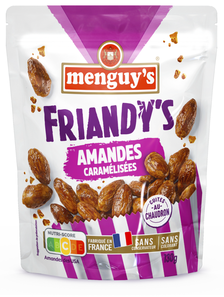 Sachet Menguy's Friendly's amandes caramélisées pour Apéro
