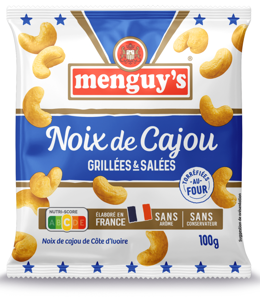 Noix de cajou grillées et salées Menguy's Apéro 100 g