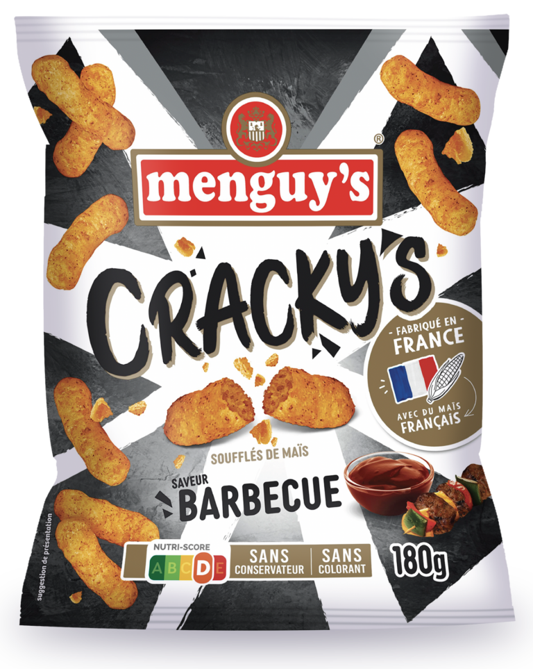 Barbecue flavored puffed corn