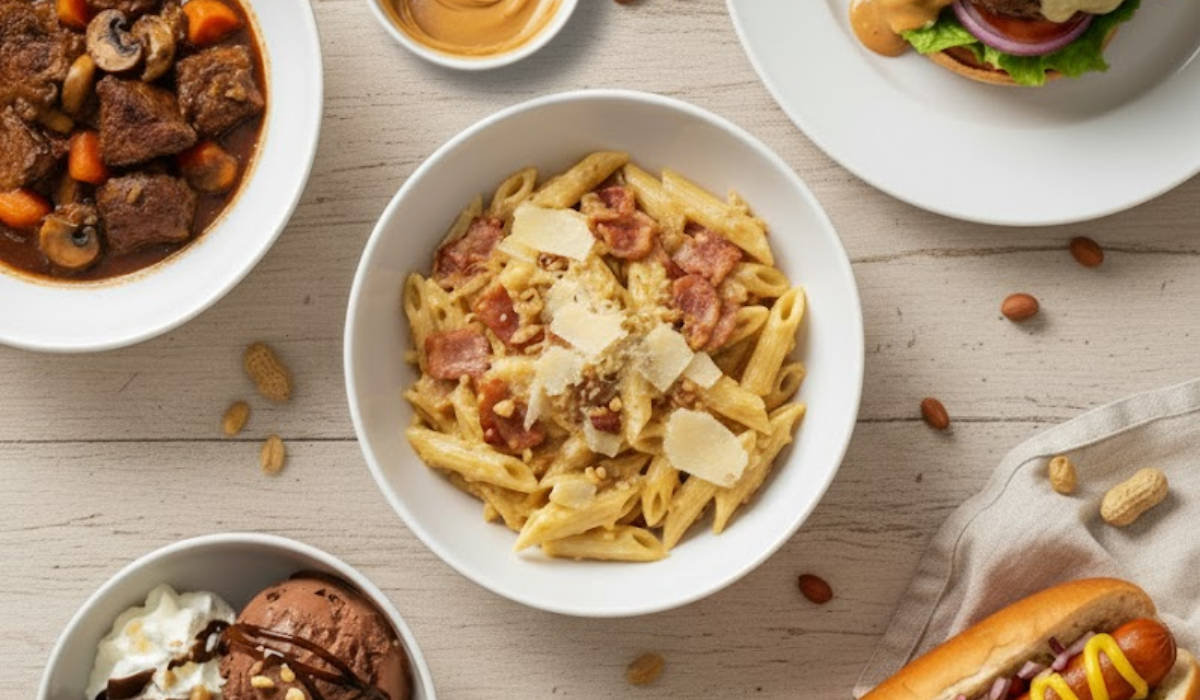 Plats au beurre de cacahuètes Menguy's