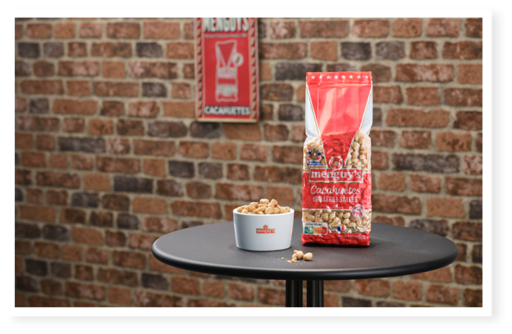 cacahuètes grillées et salées Menguy's