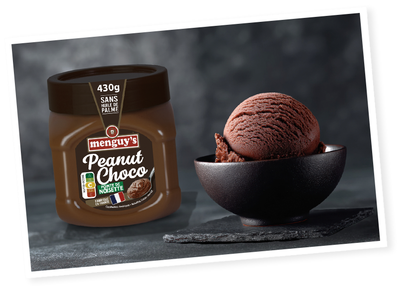 La glace choco-cacahuète au Peanut Choco