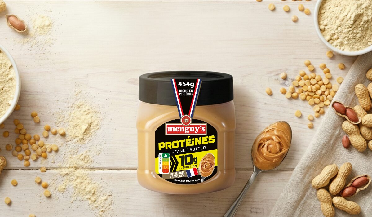 Pot de beurre de cacahuète protéiné Menguy's Apéro 454 g