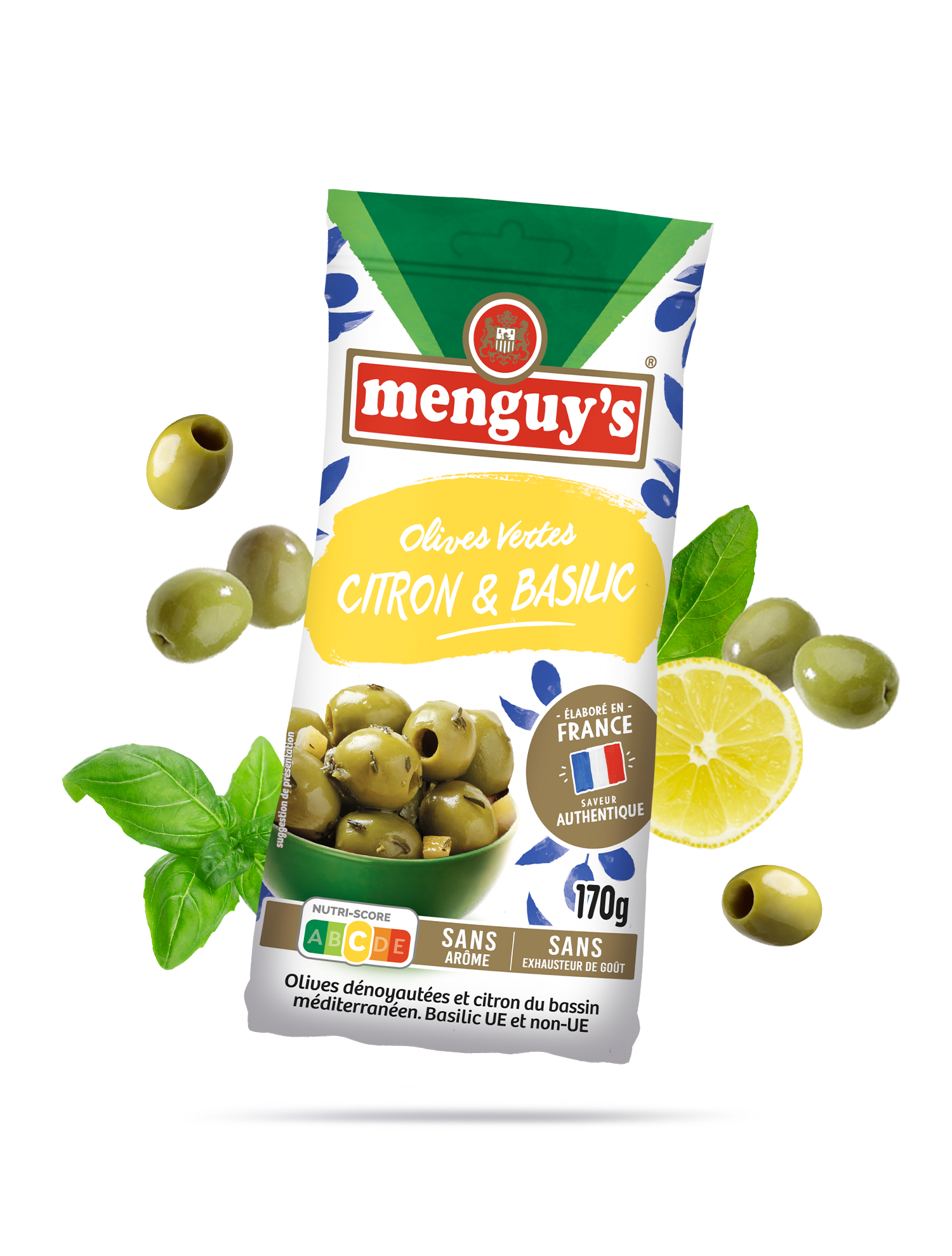 Olive Citon Basilic Menguy's