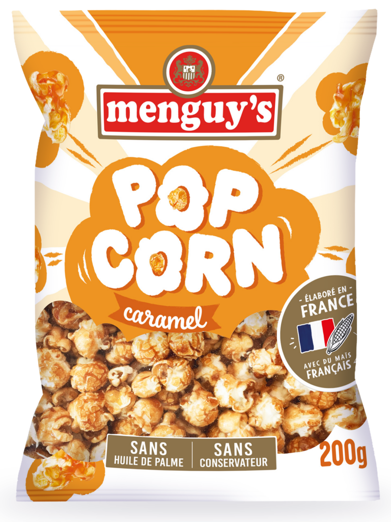 Pop corn caramel Menguy's, snack Apéro 200 g