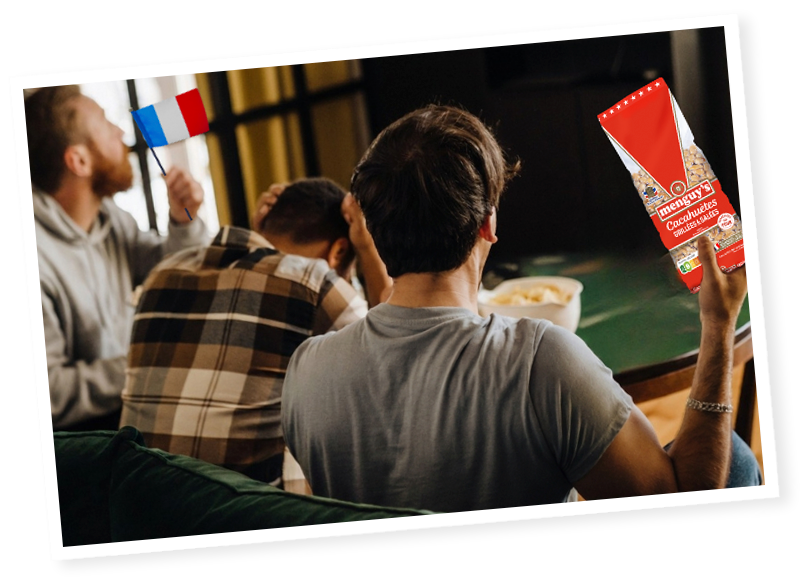 Sachet de cacahuètes grillées salées Menguy's pour l’Apéro