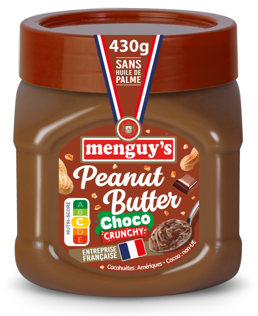 Pot Menguy's Peanut Butter choco crunchy 430 g sans huile de palme