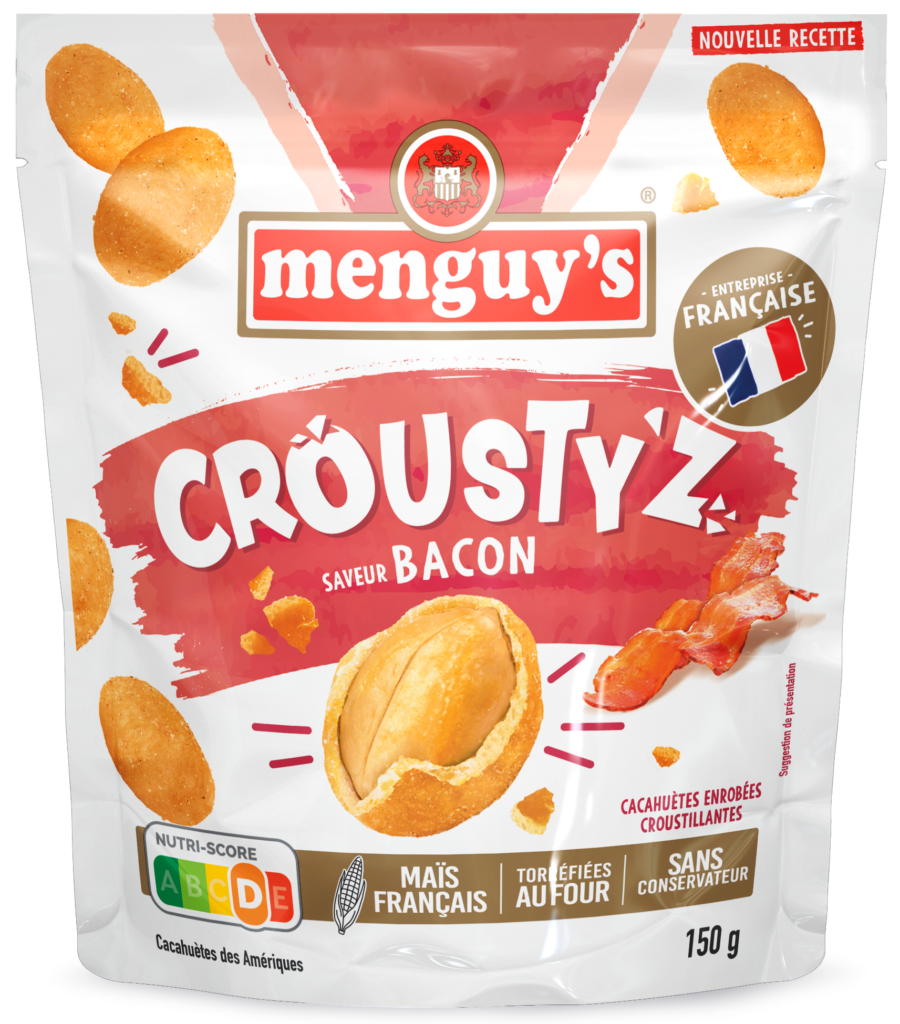 Menguy’s Croustyz saveur bacon, cacahuètes croustillantes pour Apéro