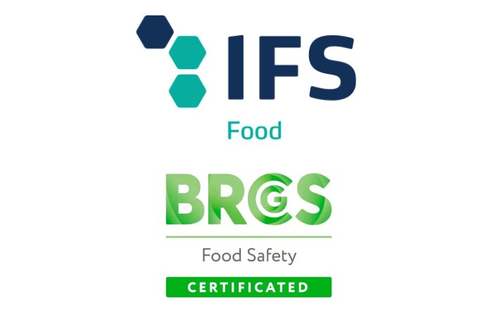 Logos IFS Food et BRCGS Food Safety Certificated